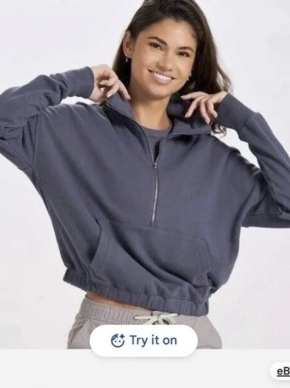 Vuori Women's Sunnyside Half Zip Half Zip Pullover in Blue
